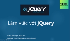 Lập trình JQuery từ cơ bản đến nâng cao