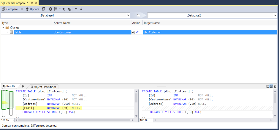 So sánh và đồng bộ cấu trúc 2 DB với Visual Studio SQL Data Tools