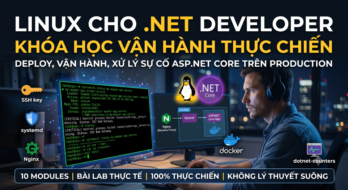 Linux Cho .NET Developer: Khóa Học Vận Hành Thực Chiến